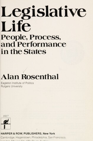Cover of Legislative Life