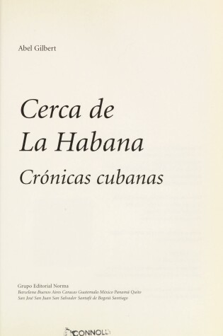 Cover of Cerca de La Habana