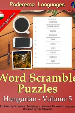 Cover of Parleremo Languages Word Scramble Puzzles Hungarian - Volume 5