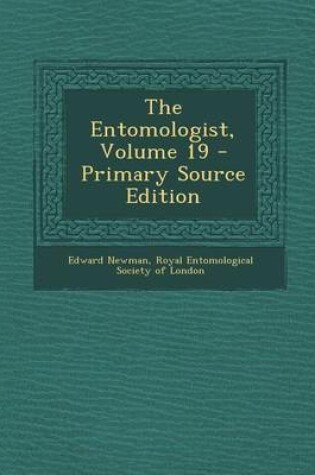 Cover of Entomologist, Volume 19