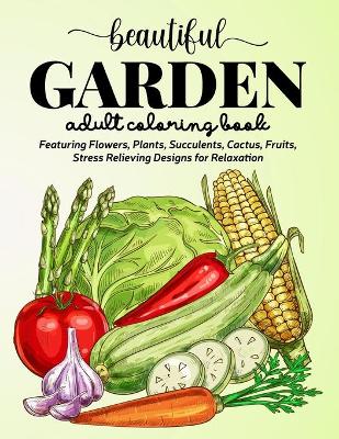 Book cover for Beautiful Garden Coloring Book