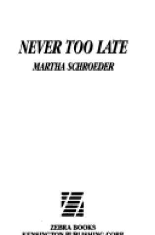 Cover of Never Too Late