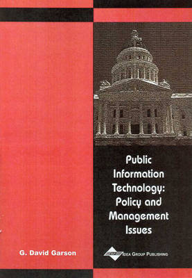 Book cover for Public Information Technology: Policy and Management Issues