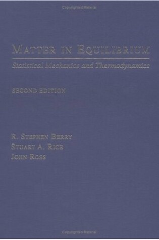 Cover of Matter in Equilibrium