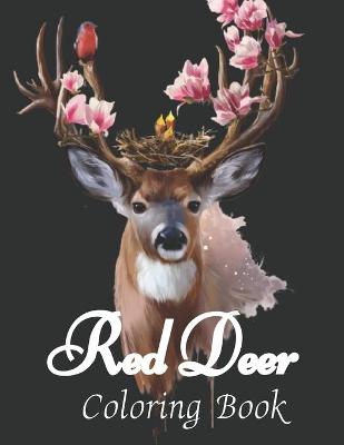 Book cover for Red Deer Coloring Book