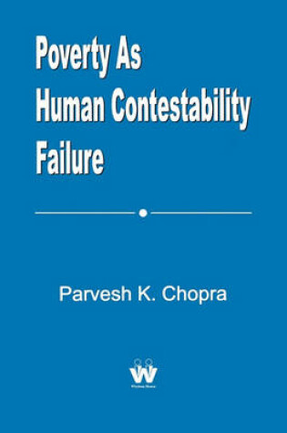 Cover of Poverty As Human Contestability Failure