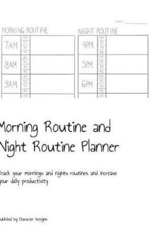 Cover of Morning Routine and Night Routine Planner