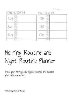 Book cover for Morning Routine and Night Routine Planner