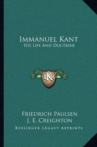 Cover of Immanuel Kant