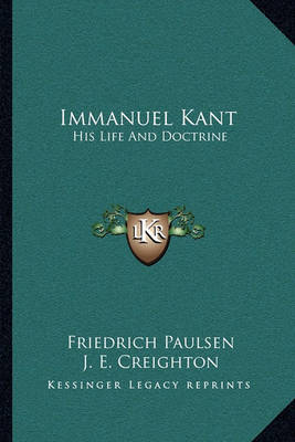 Book cover for Immanuel Kant