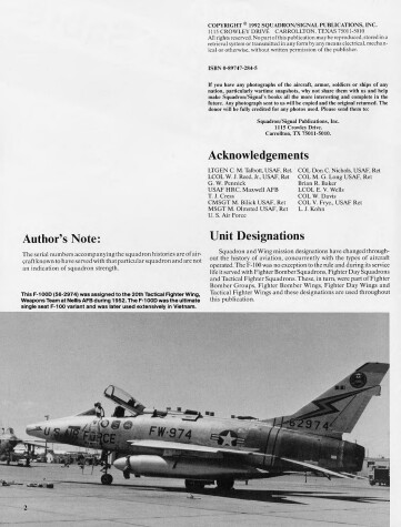 Cover of F-100 Super Sabre in Colour