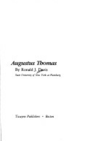 Cover of Augustus Thomas