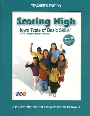 Cover of Scoring High on the ITBS, Grade 5, Teacher Edition with Tips Poster