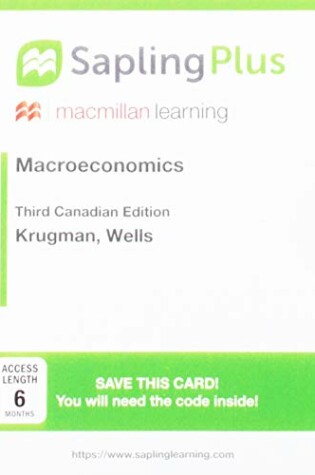 Cover of Saplingplus for Macroeconomics: Canadian Edition (Single-Term Access)