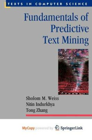 Cover of Fundamentals of Predictive Text Mining