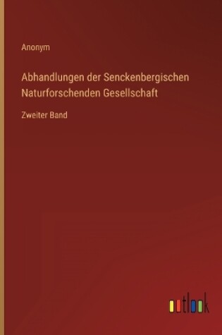 Cover of Abhandlungen der Senckenbergischen Naturforschenden Gesellschaft