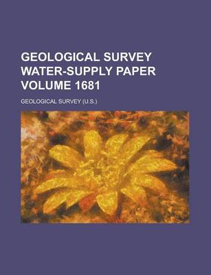 Book cover for Geological Survey Water-Supply Paper Volume 1681