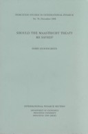 Book cover for Should the Maastricht Treaty Be Saved?