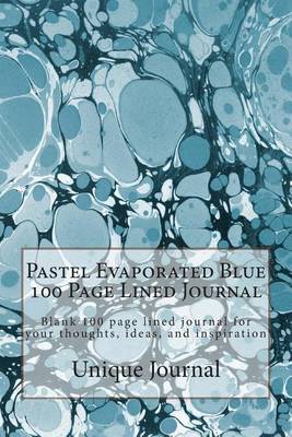 Book cover for Pastel Evaporated Blue 100 Page Lined Journal