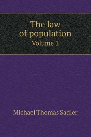 Cover of The law of population Volume 1