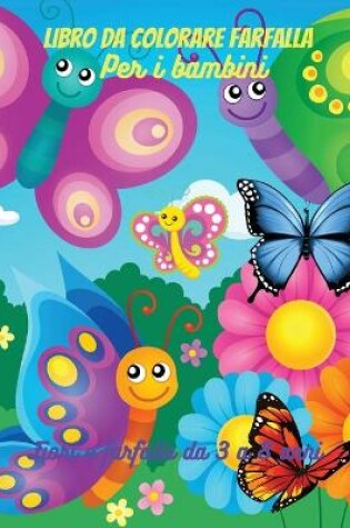 Cover of Libro da colorare di farfalle per bambini