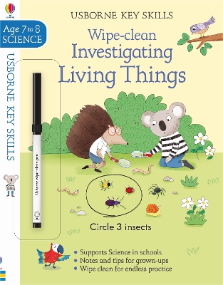 Book cover for Wipe-Clean Investigating Living Things 7-8