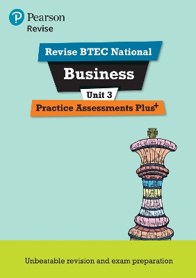 Book cover for Pearson REVISE BTEC National Business Practice Plus U3 - for 2025 exams