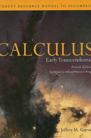 Cover of Student Resource Manual to Accompany Calculus: Early Transcedentals