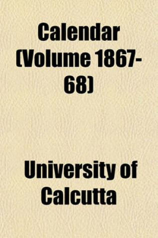 Cover of Calendar (Volume 1867-68)