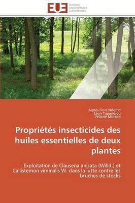 Cover of Propriétés Insecticides Des Huiles Essentielles de Deux Plantes