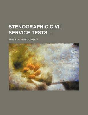 Book cover for Stenographic Civil Service Tests