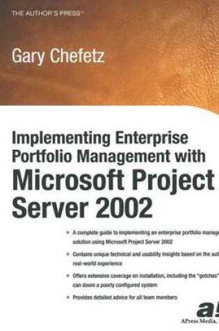 Cover of Implementing Enterprise Portfolio Management with Microsoft Project Server 2002