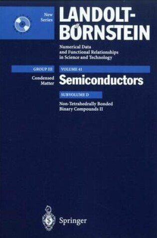 Cover of Non-Tetrahedrally Bonded Binary Compounds II