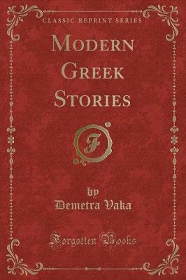 Book cover for Modern Greek Stories (Classic Reprint)