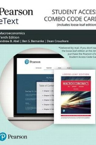 Cover of Pearson Etext for Macroeconomics -- Combo Card