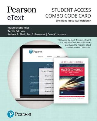 Book cover for Pearson Etext for Macroeconomics -- Combo Card