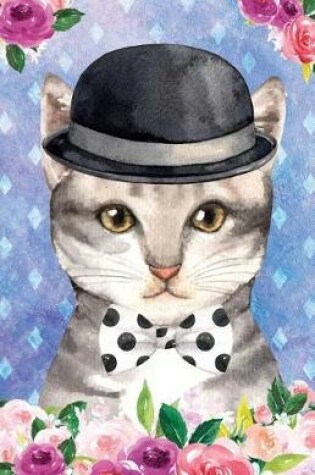 Cover of Bullet Journal for Cat Lovers Chic Cat in a Bowler Hat