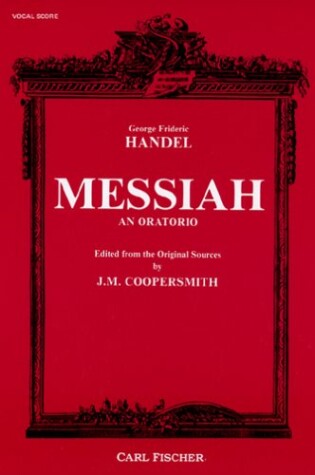 Cover of Messiah Vocal Score