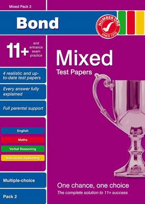 Book cover for Bond 11+ Test Papers Mixed Pack 2 Multiple Choice