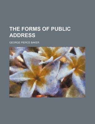 Book cover for The Forms of Public Address