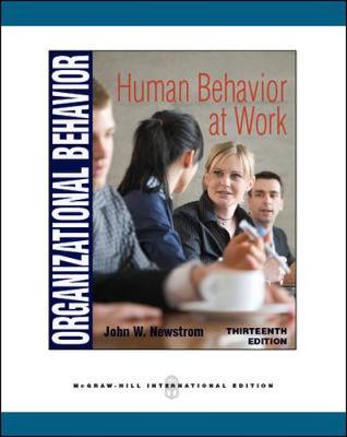 Book cover for Organizational Behavior: Human Behavior at Work