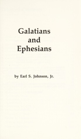 Book cover for Galatians and Ephesians