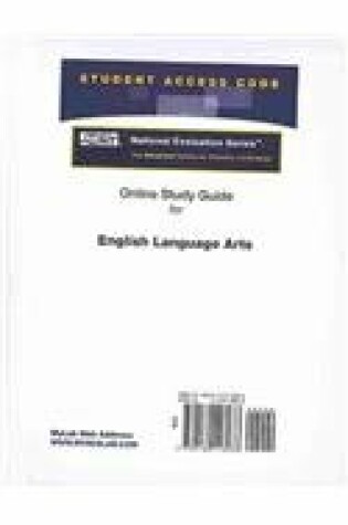 Cover of Access Code Card for the Online Tutorial for the National Evaluation Series English Language Arts Test