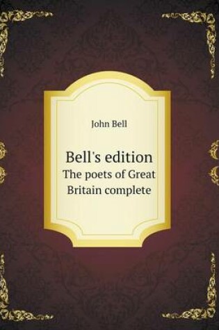 Cover of Bell's edition The poets of Great Britain complete