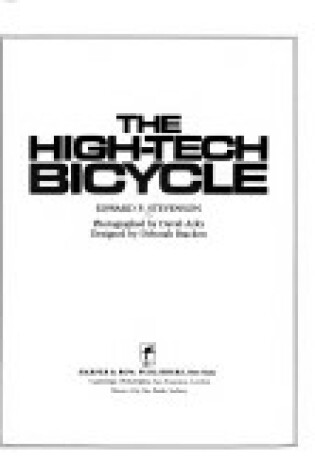 Cover of High Tech Bicycle
