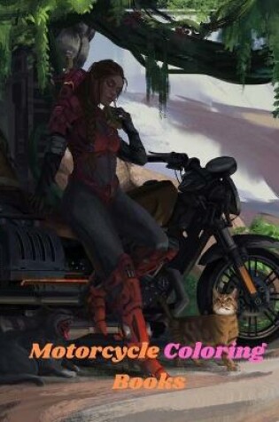 Cover of Motorcycle Coloring Books