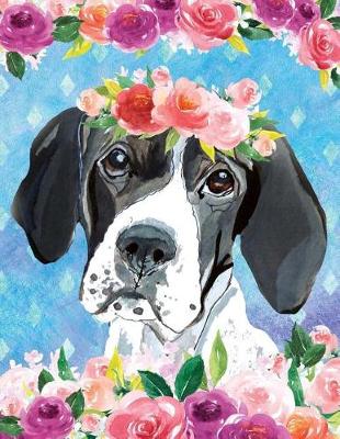 Book cover for My Big Fat Bullet Journal for Dog Lovers English Pointer in Flowers