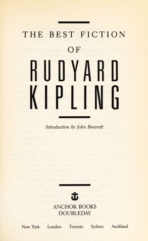 Book cover for The Best Fiction of Rudyard Kipling; Introduction by John Beecroft