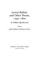 Cover of Lyrical Ballads and Other Poems, 1797-1800