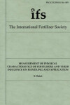 Book cover for Measurement of Physical Characteristics of Fertilisers and Their Influence on Handling and Application